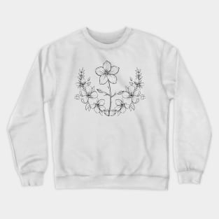 art drawing flowers  work Crewneck Sweatshirt